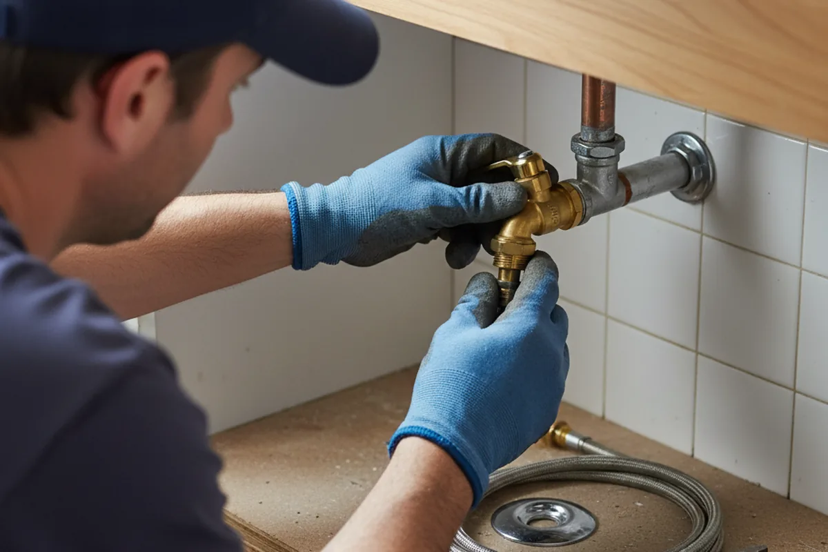 Shutoff valve and fitting work during Repiping in Four Oaks
